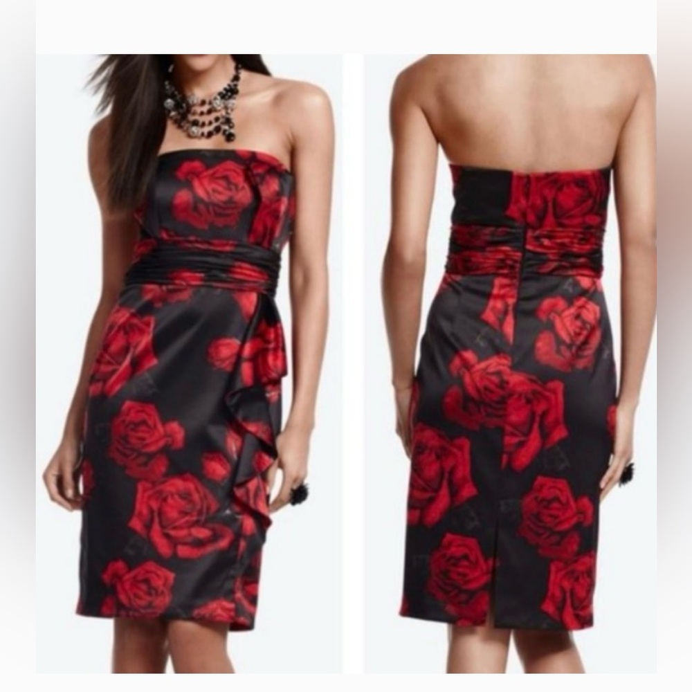 WHBM Rose sultry dress